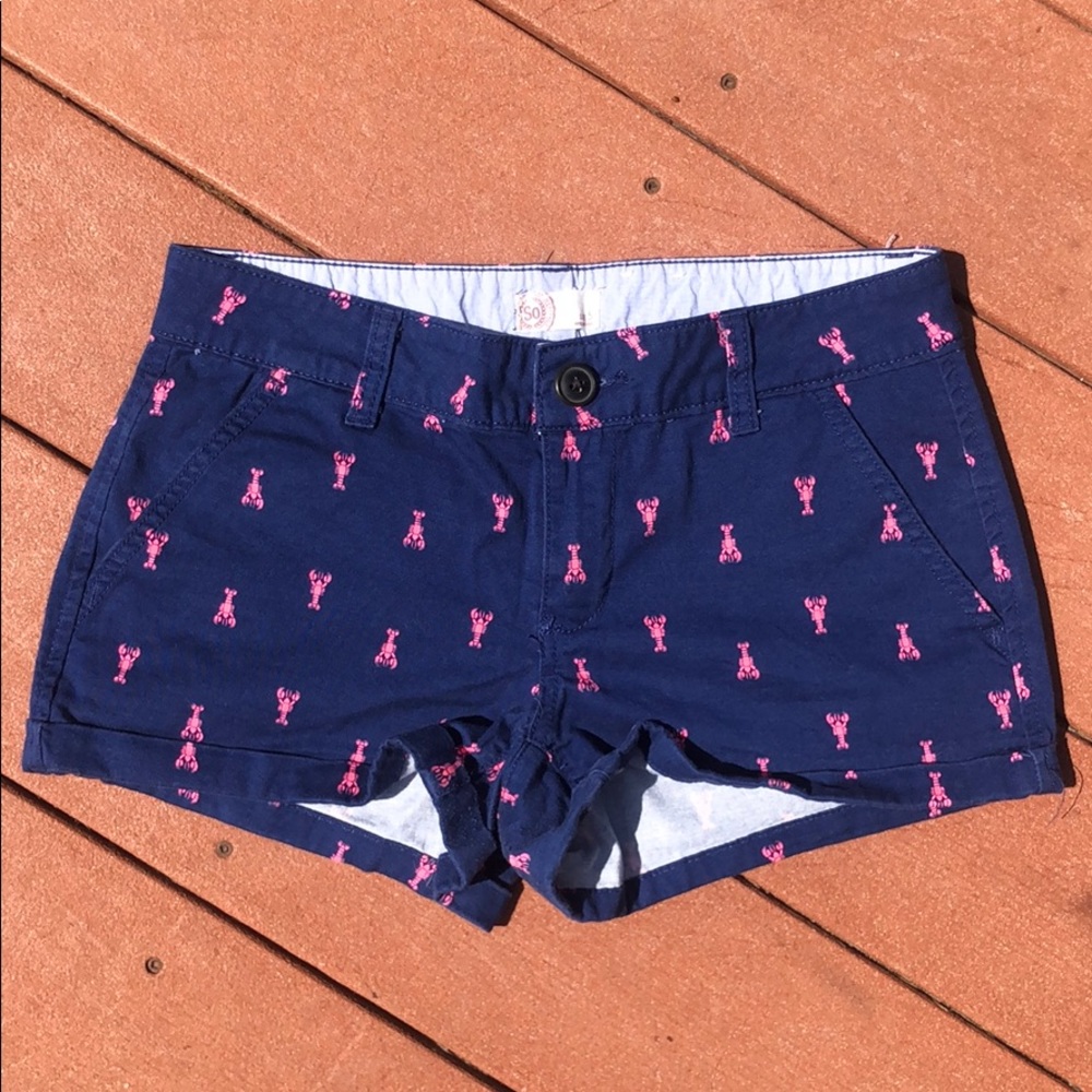 Adorable lobster shorts